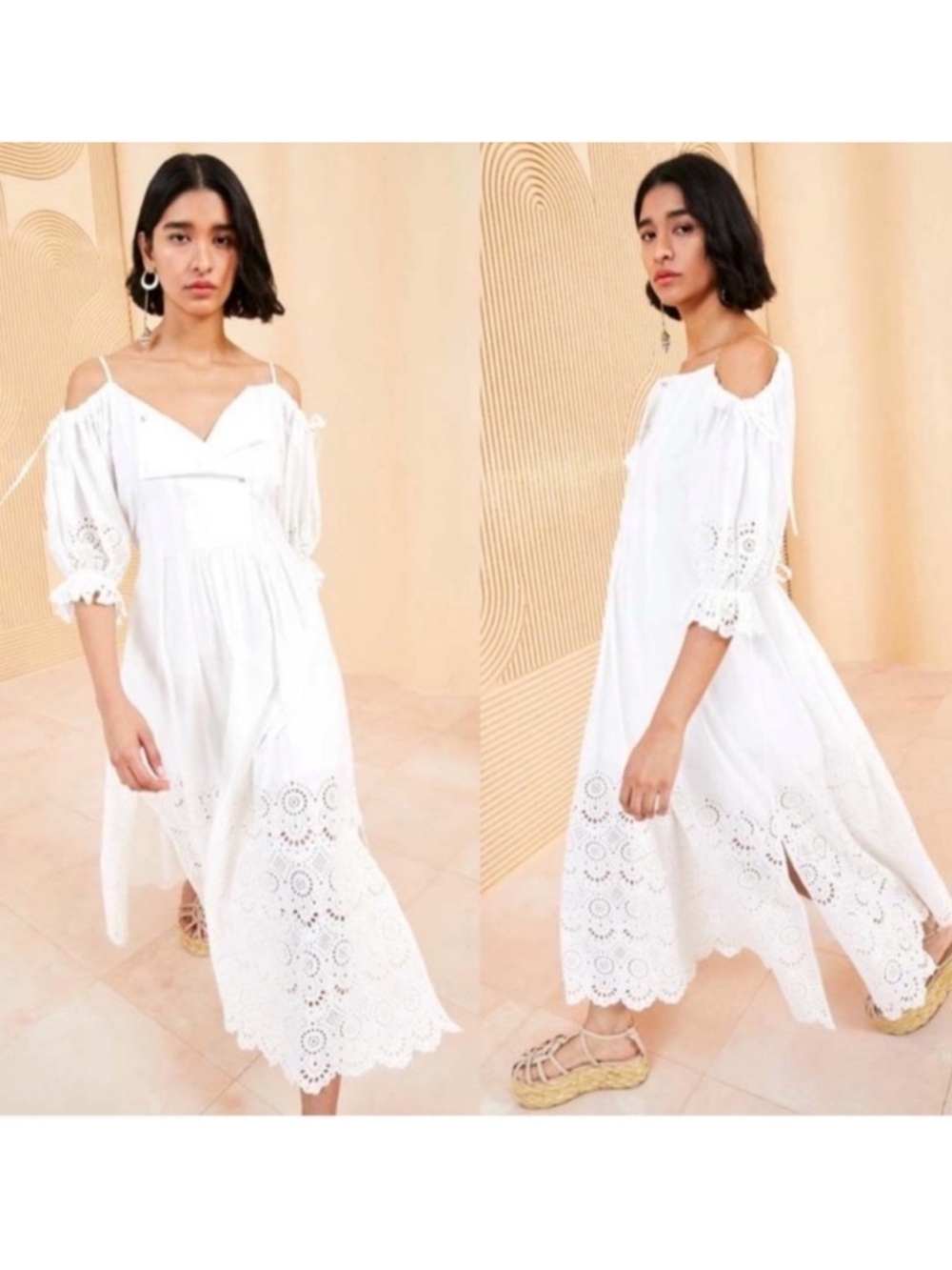 Ulla Johnson Narcisa Broderie Anglaise
Cotton Midi Dress Sz 10